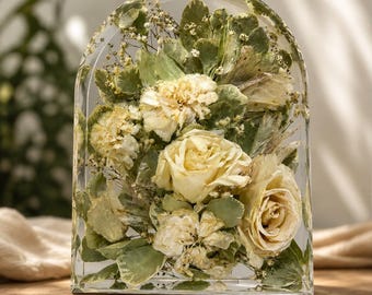 Flower Arch , wedding bouquet preservation, flowers in resin, keepsake