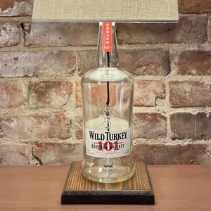Wild Turkey 101 Bourbon Whiskey Bottle Lamp