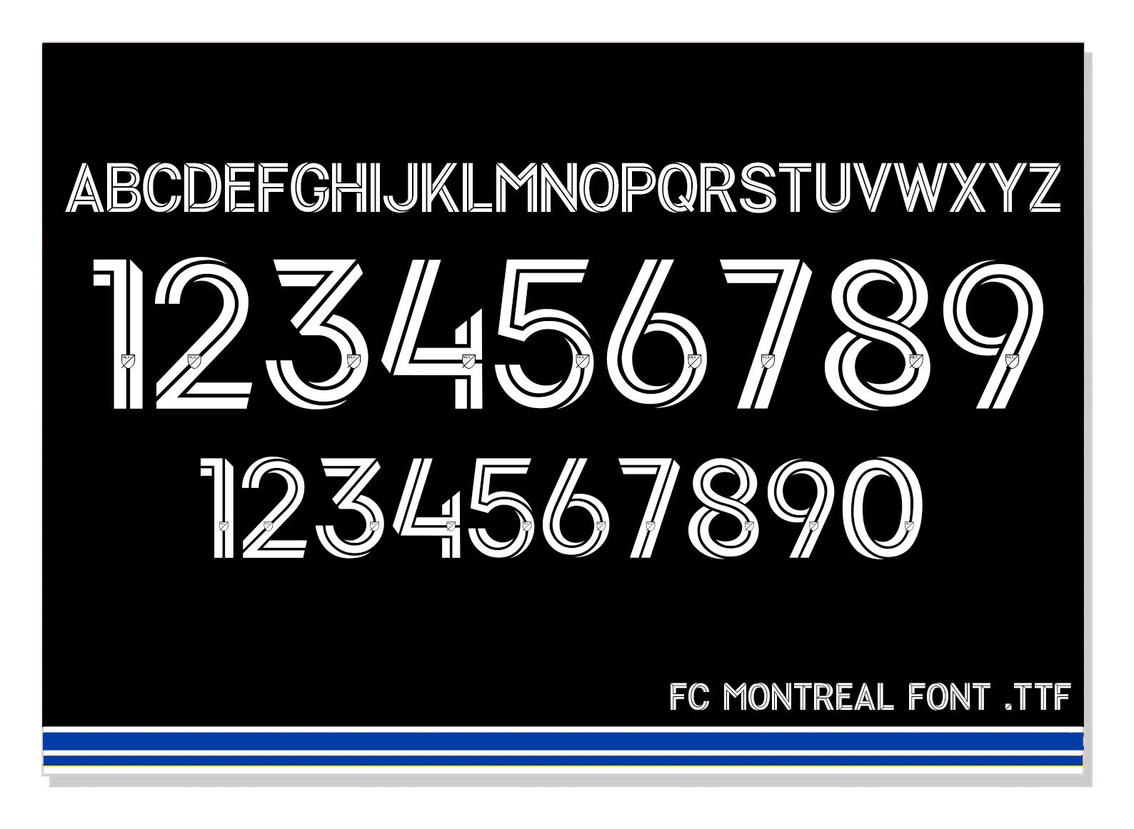 CF Montreal Jersey Font .TTF - Etsy México