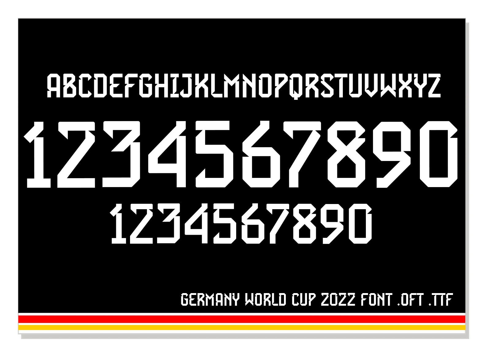 Germany World Cup 2022 Jersey Font .OFT .TTF - Etsy