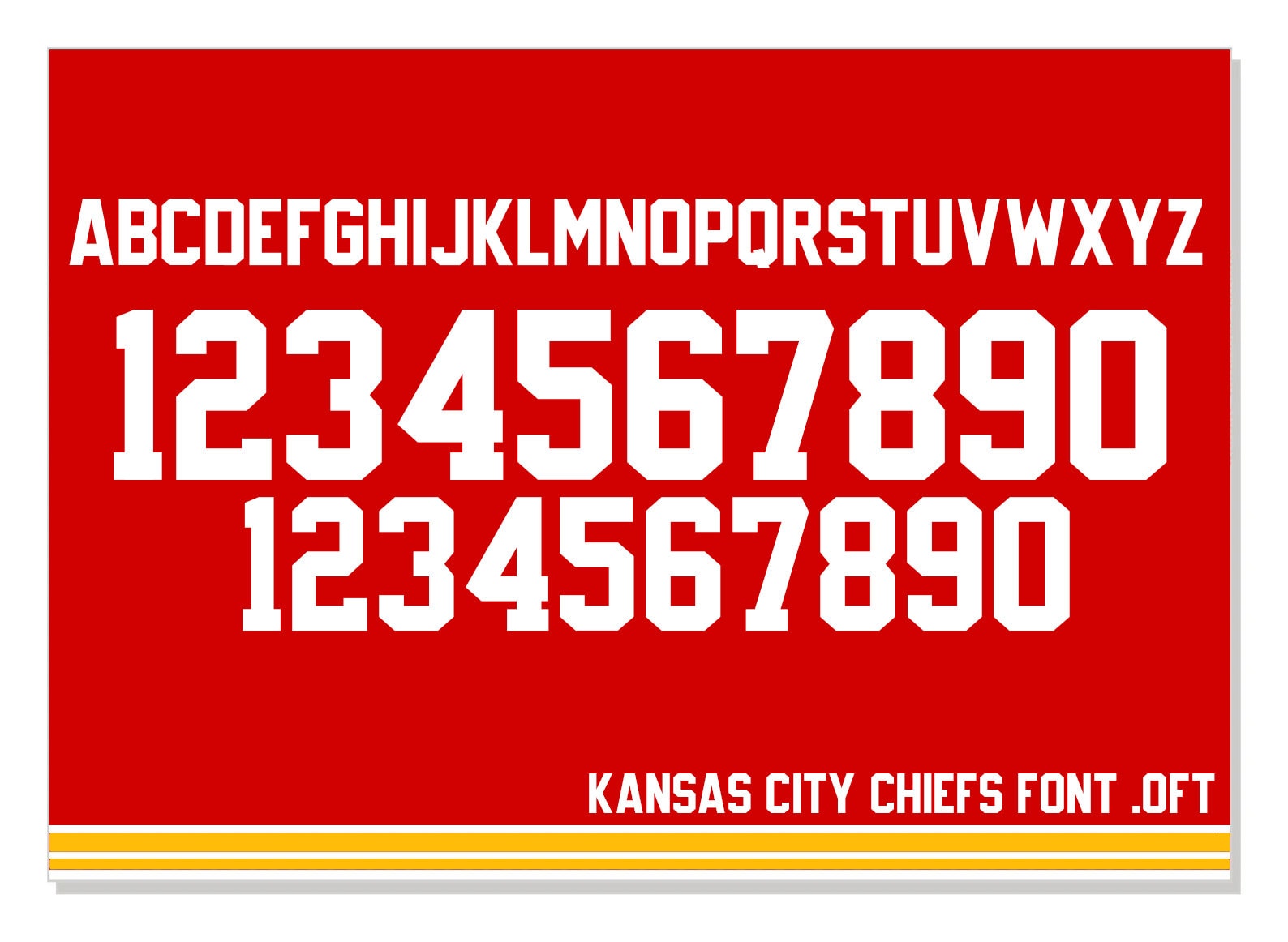Kansas City Chiefs Jersey Font OTF Etsy kansas-city-chiefs-jersey-font-otf-etsy
