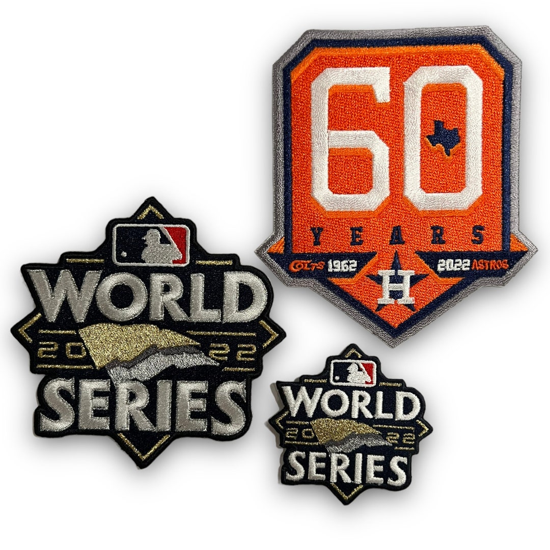 HOUSTON ASTROS 2022 MLB World Series Hat Patch Iron On 