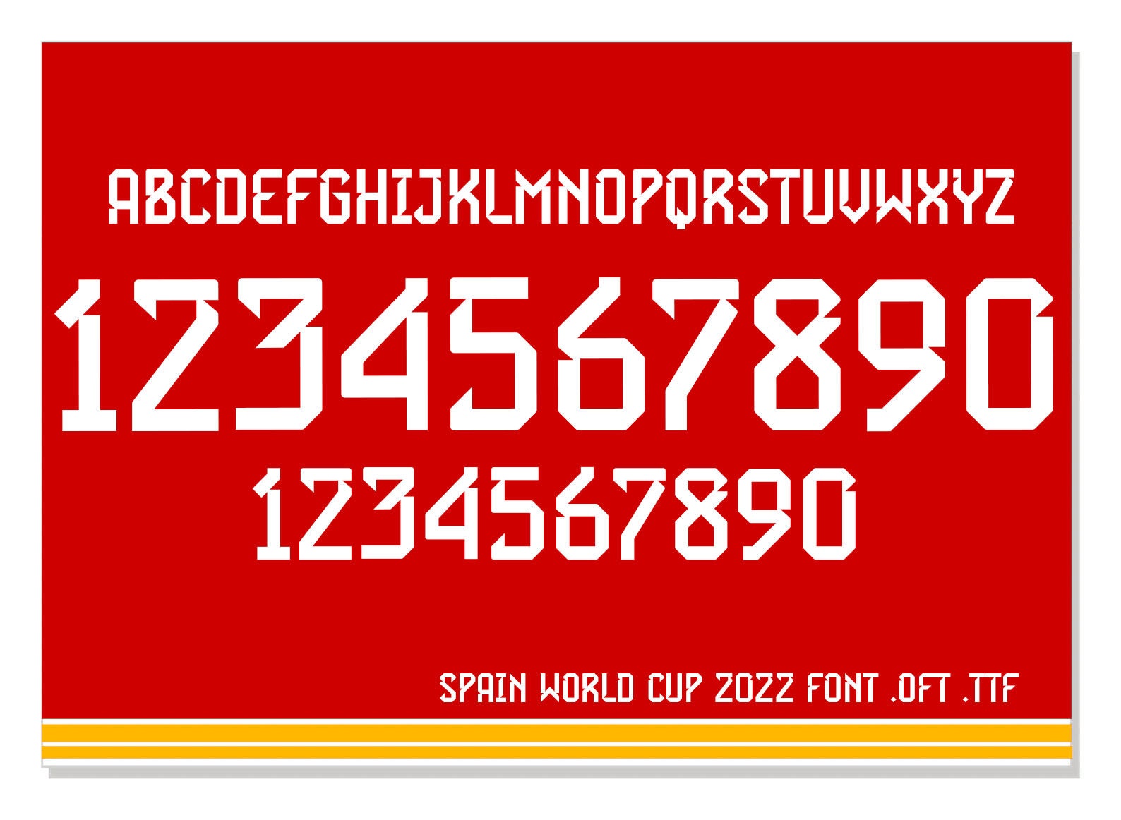 Other places I'm sorry About setting Spain World Cup 2022 Jersey Font .OFT .TTF - Etsy India