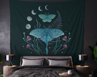 Luna and Emerald Indoor Wall Tapestries