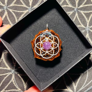 Amethyst Pinecone Pendant