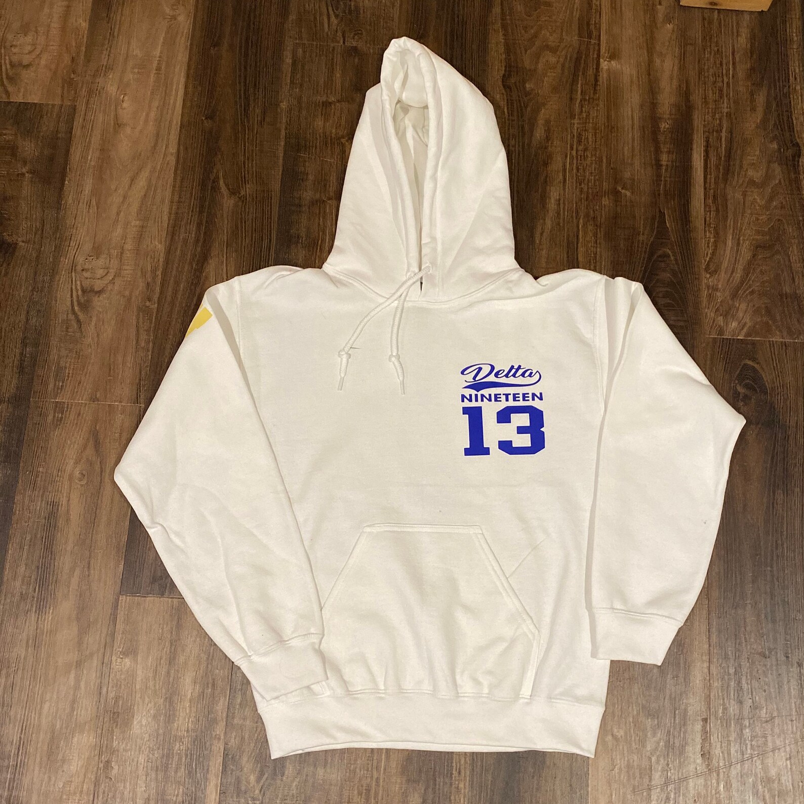 College Hoodie with Logo on Front and Across Back Etsy