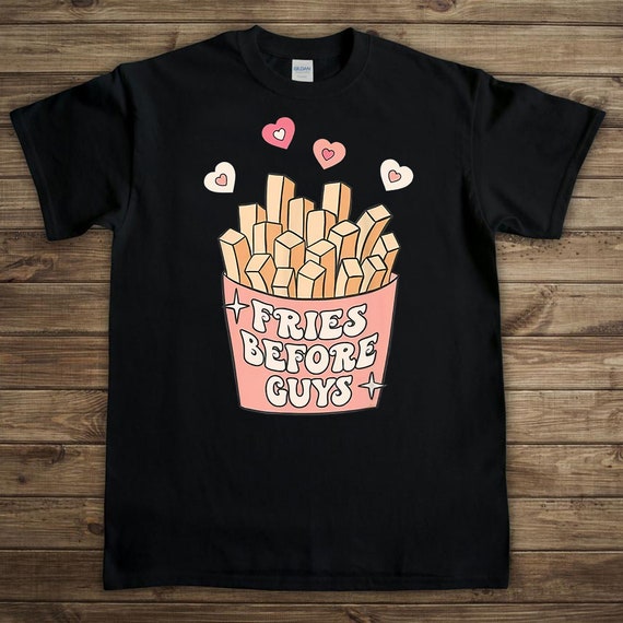 Premium Unisex T-shirt Fries Before Guys