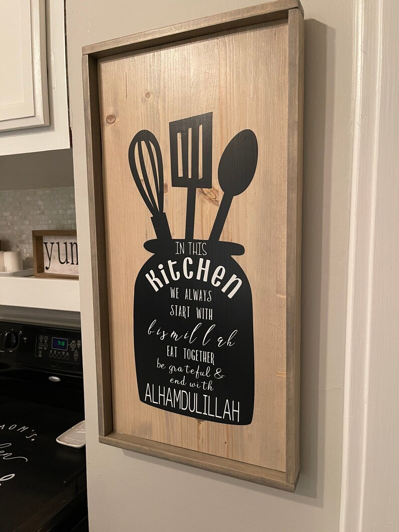 Kitchen Wall Sign Home Kitchen Decor Wall Hanging Home Etsy