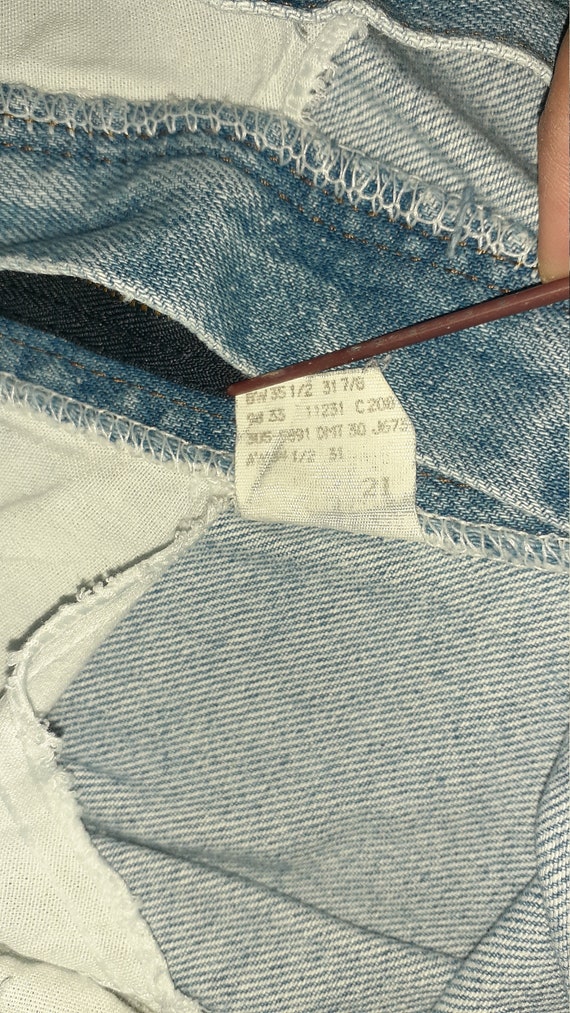 Vintage Lee jeans No Back Pocket sz 16 - image 2