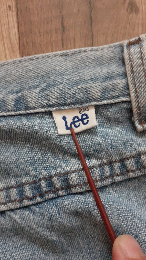 Vintage Lee jeans No Back Pocket sz 16 - image 4