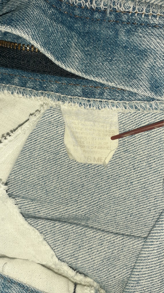 Vintage Lee jeans No Back Pocket sz 16 - image 3