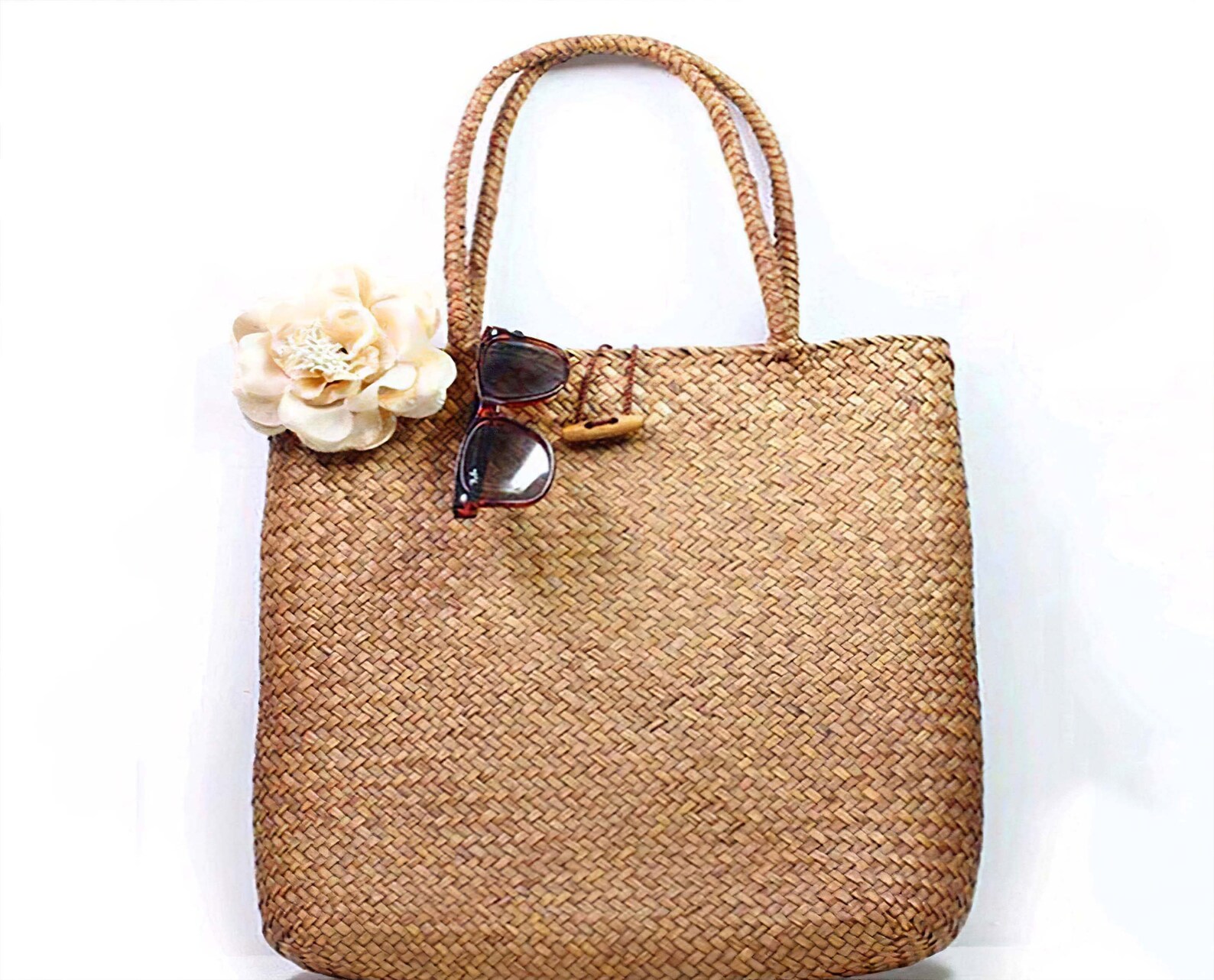 Fashion Straw Designer handmade Bags women straw rattan Etsy