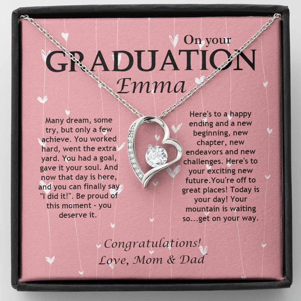 PERSONALIZED Necklace College Graduation Gift for Her Etsy