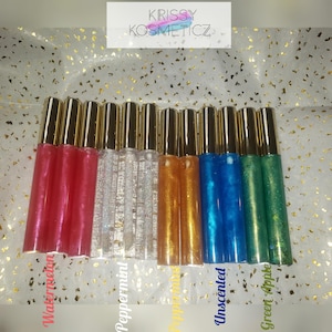 Venta al por mayor de brillos labiales precargados, tubos flexibles, tubos para varitas, a granel, cajas para fiestas.