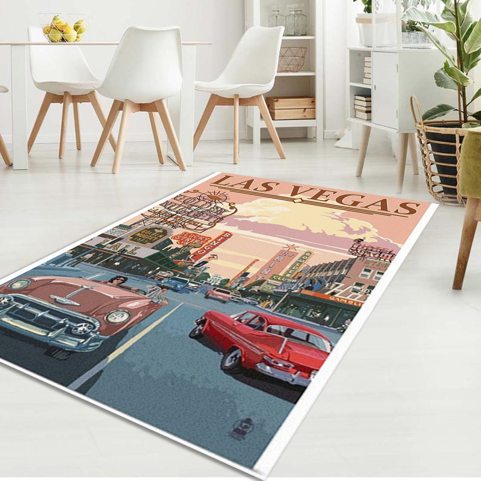 Las Vegas Nevada Rug The City of Entertainment Skyline Etsy