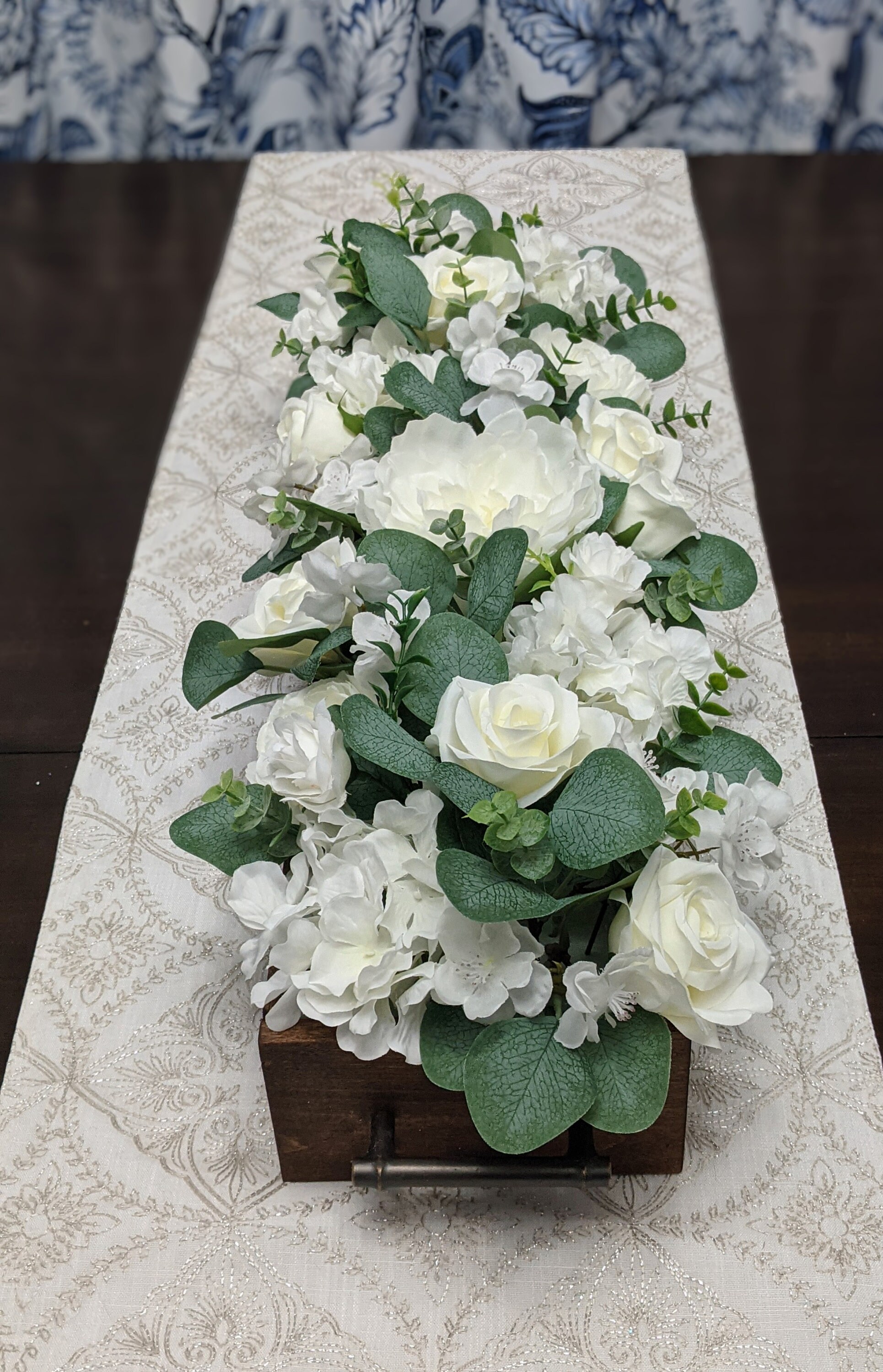 Cream and White Dining Room Centerpiece Farmhouse Table Etsy