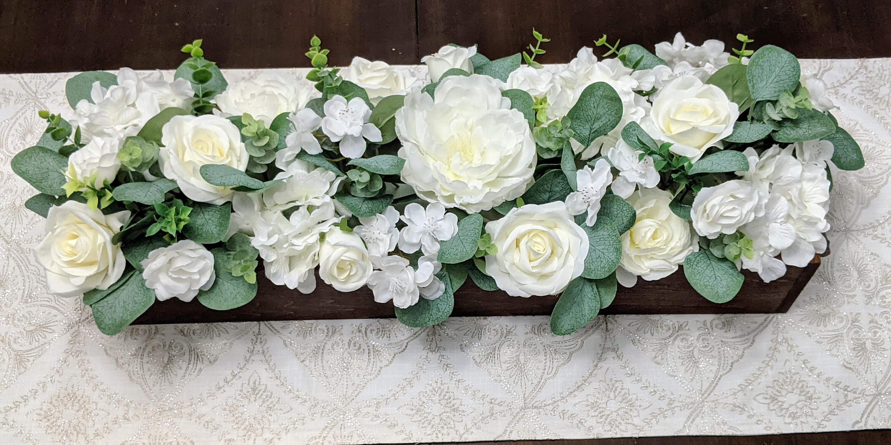 Cream and White Dining Room Centerpiece Farmhouse Table Etsy