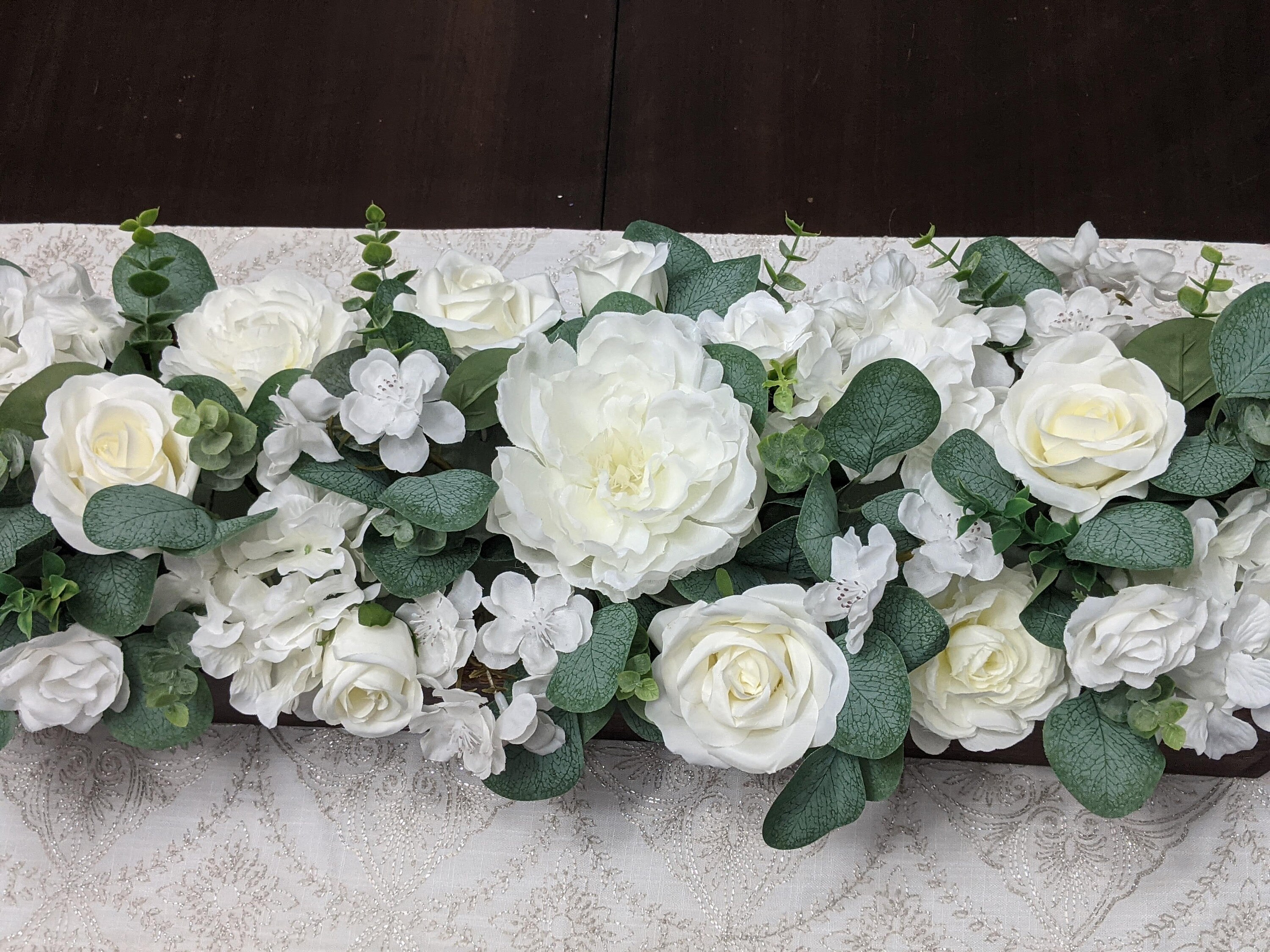 Cream and White Dining Room Centerpiece Farmhouse Table Etsy