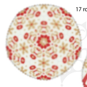 Peyote 3d ball pattern for beading - Snowflakes 20PBL006
