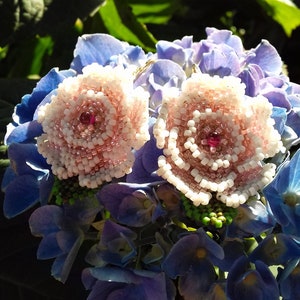 Roses Beaded Earrings Tutorial - Step by Step Beading Instructions