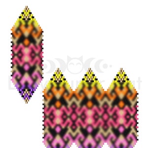 Peyote-padpatroon voor rocailles, zelfstudie neonkralen