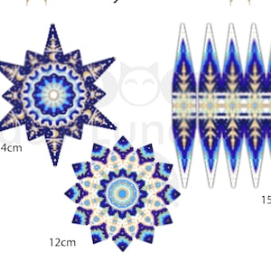 Set of Christmas beading tutorial - Beginner-Friendly ornament patterns