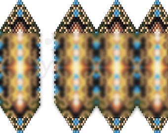 Peyote-kapselmönster för rosbjörnar, Lantern beadwoven, Lantern beading handledning
