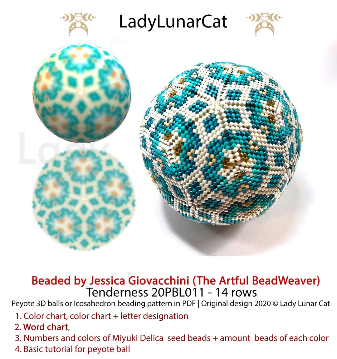 Christmas Ornament Beading Tutorial - Peyote 3d Ball Pattern - DIY ...