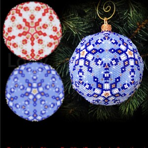 Beaded christmas balls