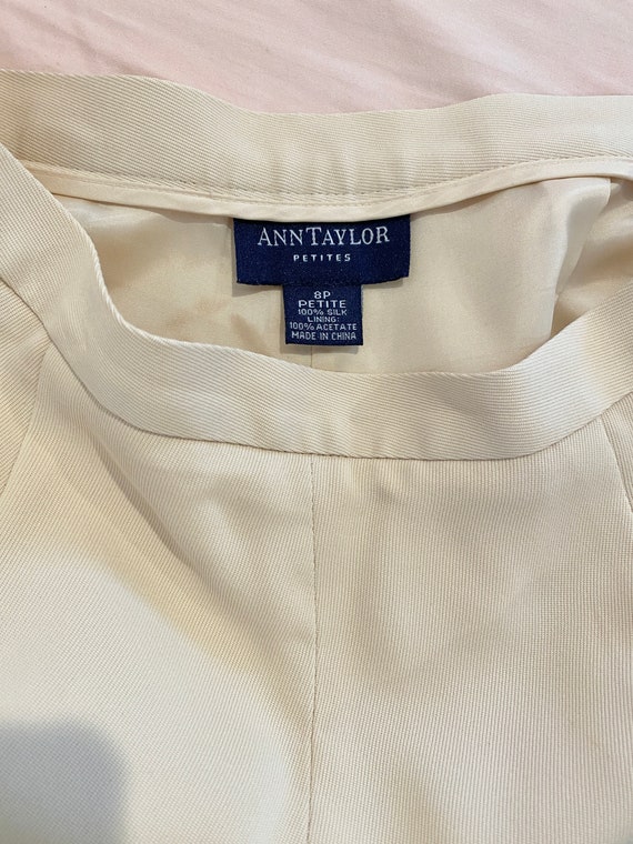 Vintage Ann Taylor pleated 100% silk pants, high … - image 5