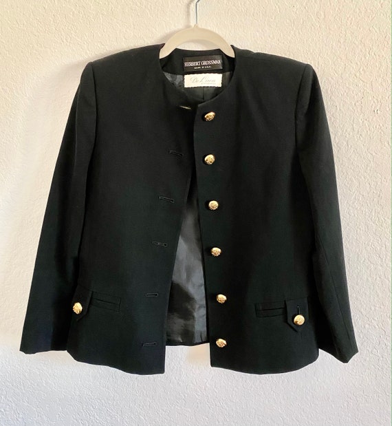 Blazer noir bouton doré hotsell