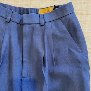 Vintage Classiques Entier pants, high waisted wool pants, pleated wool pants, 100% wool pants, vintage wool trousers, wool suit pants