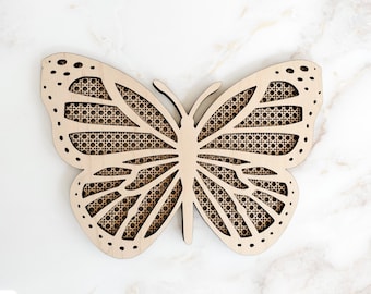 Rattan Butterfly Decor - Rattan Nursery Decor - Butterfly Baby shower gift