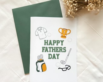 Happy Father’s Day Golf Themed Card | Blank Card