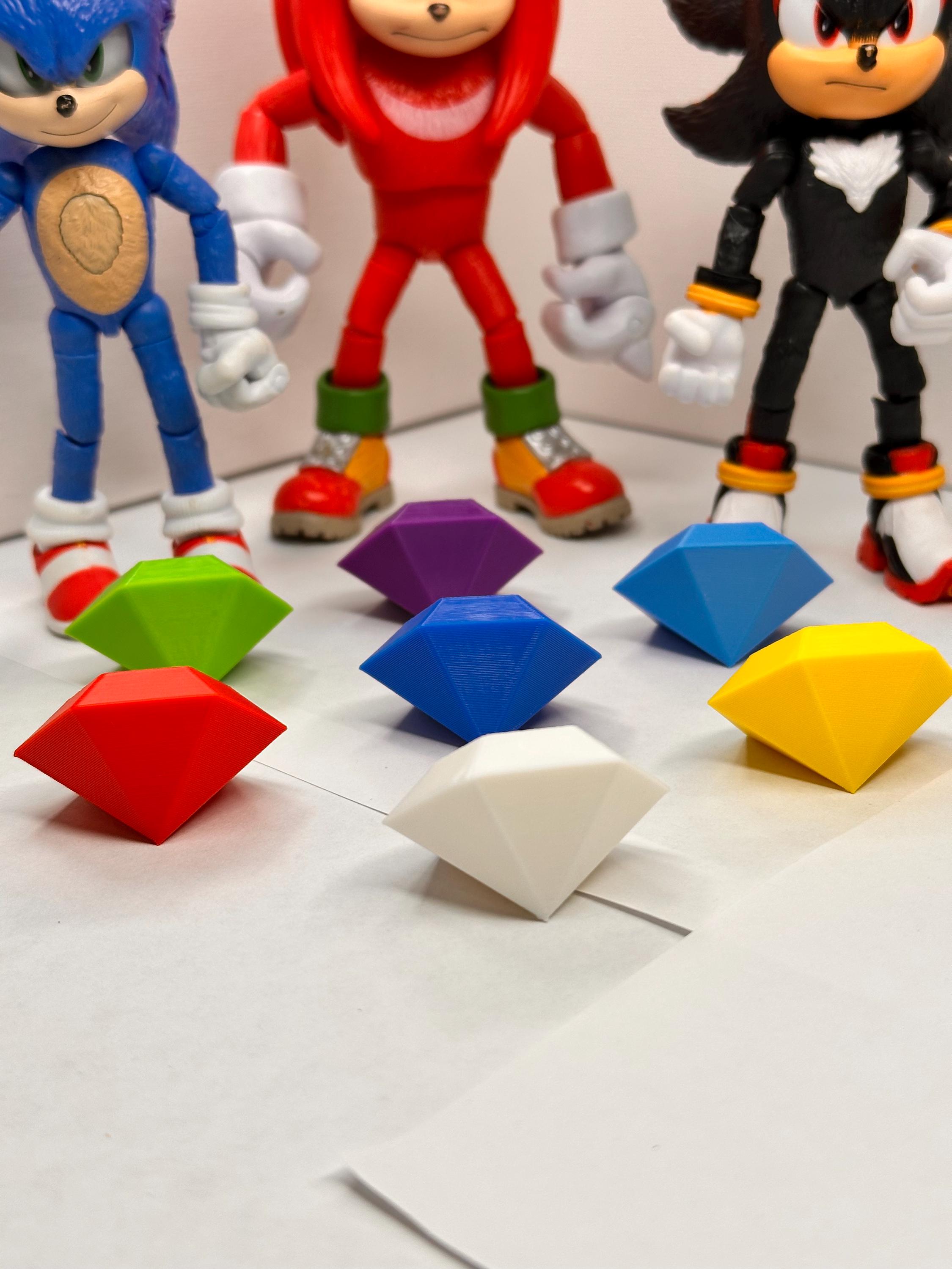Chaos Emeralds | Sonic the Hedgehog | Toys | 3D Printed - Etsy