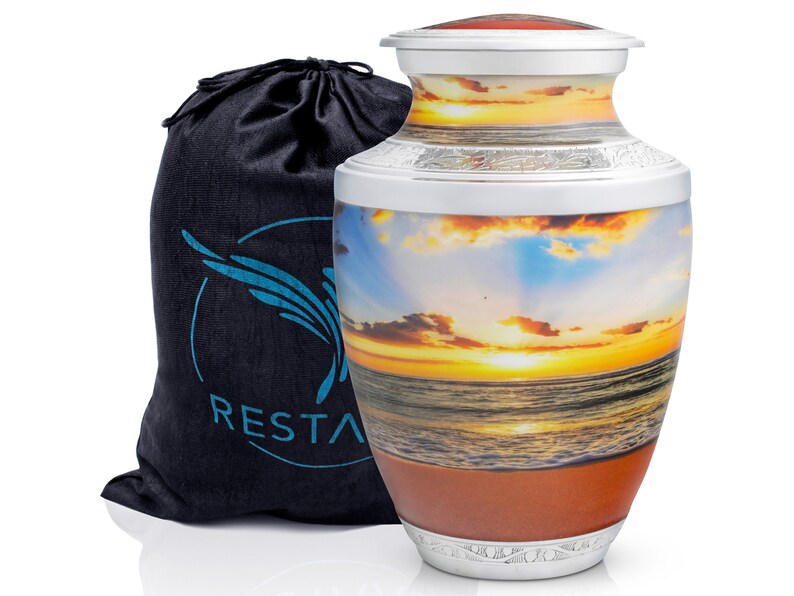 Cremation Urns for Human Ashes Adult Large. Beach Sunset Urn Etsy