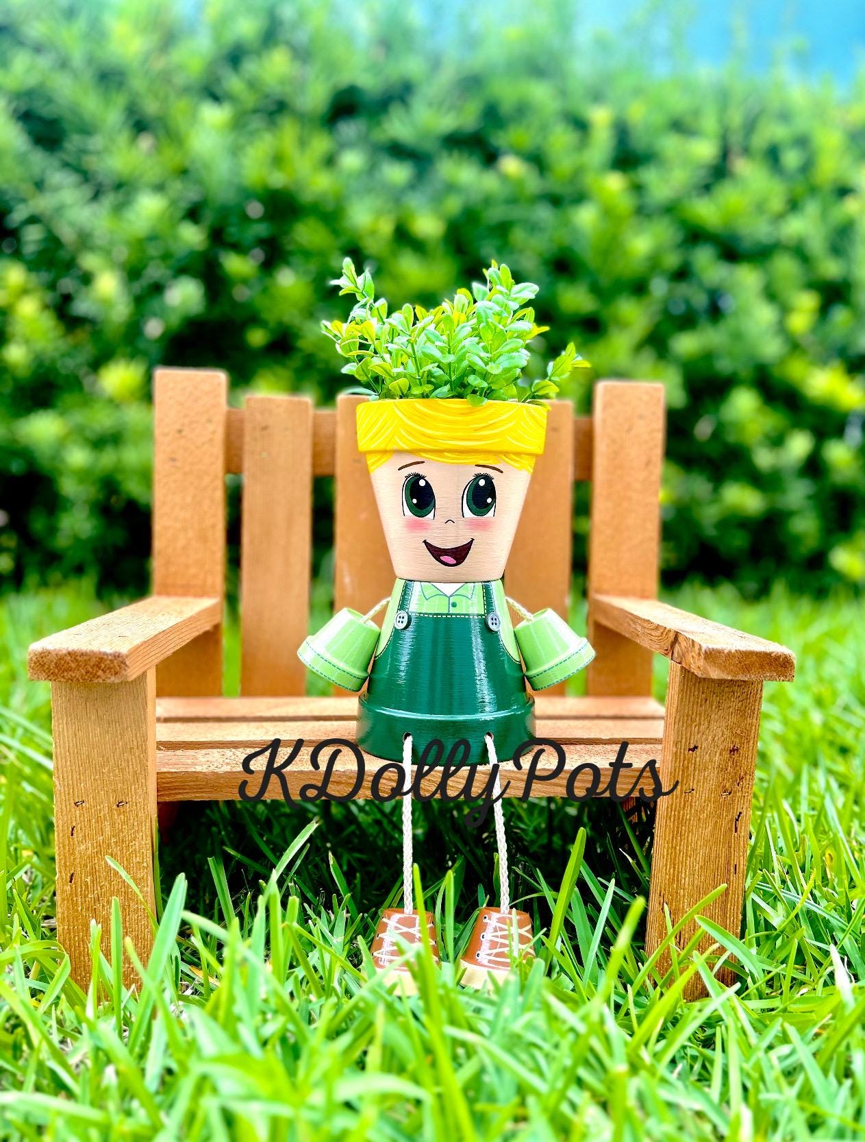 8'' Boy Flower Pot People/painted Clay Pot/plant Pot/pot Person/planter/hand  Painted Terracotta Pot/pot Head/garden/country Boy/painted Pot - Etsy