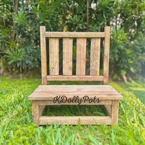 Small Distressed Bench Plant Stand/People Pot Garden Bench/Rustic Plant Stand/Flower Pot People Seat/Terracotta Plant Stand/Furniture