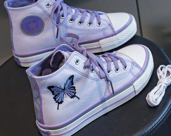 plum converse shoes