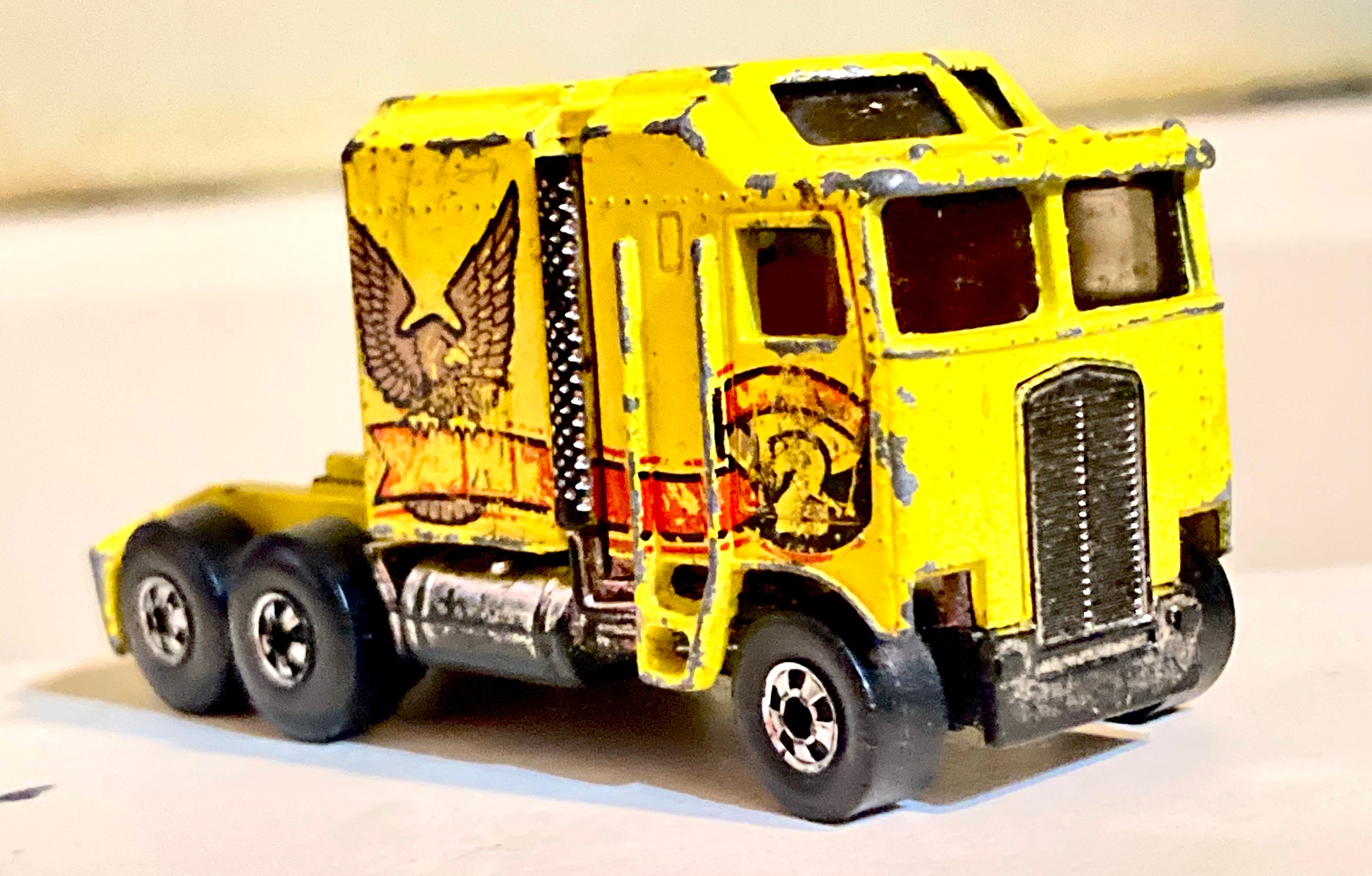 Thunder Roller Yellow - Hot Wheels Black Wall - 1982 - Etsy