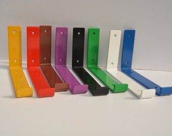 Soportes de estantería de acero con recubrimiento en polvo: Estilo industrial resistente, varios colores