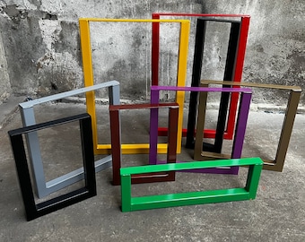 Industrial Metal Table Leg: Modern Minimalist Furniture Feet, Various Colors single