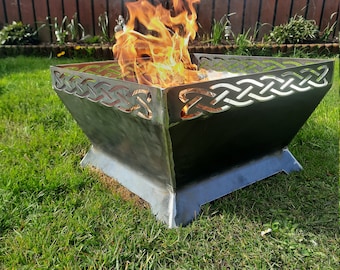 Ognisko ogrodowe, patio, przytulne kempingowe, palnik metalowy, stalowy, grill