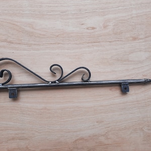 Heavy Duty Sign Bracket: Wall Mountable Raw Steel