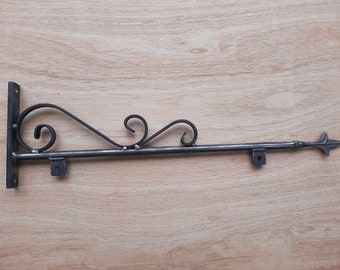Heavy Duty Sign Bracket: Wall Mountable Raw Steel
