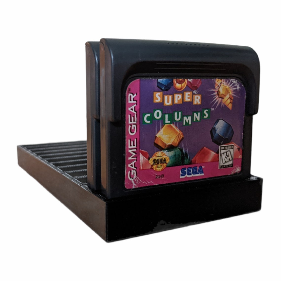 Sega Gamegear Video Game cartridge storage display stand Etsy