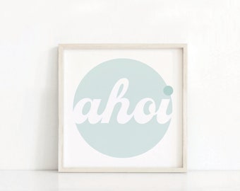 German Quote Print | North German Quote Print | German Typography Wall Art | German Phrase Print | Digital Download | Sailing Print