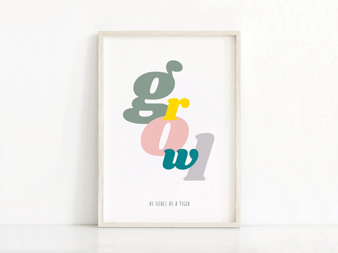 Printable Kids Wall Art | Kids Print | Animal Nursery Print | Instant ...
