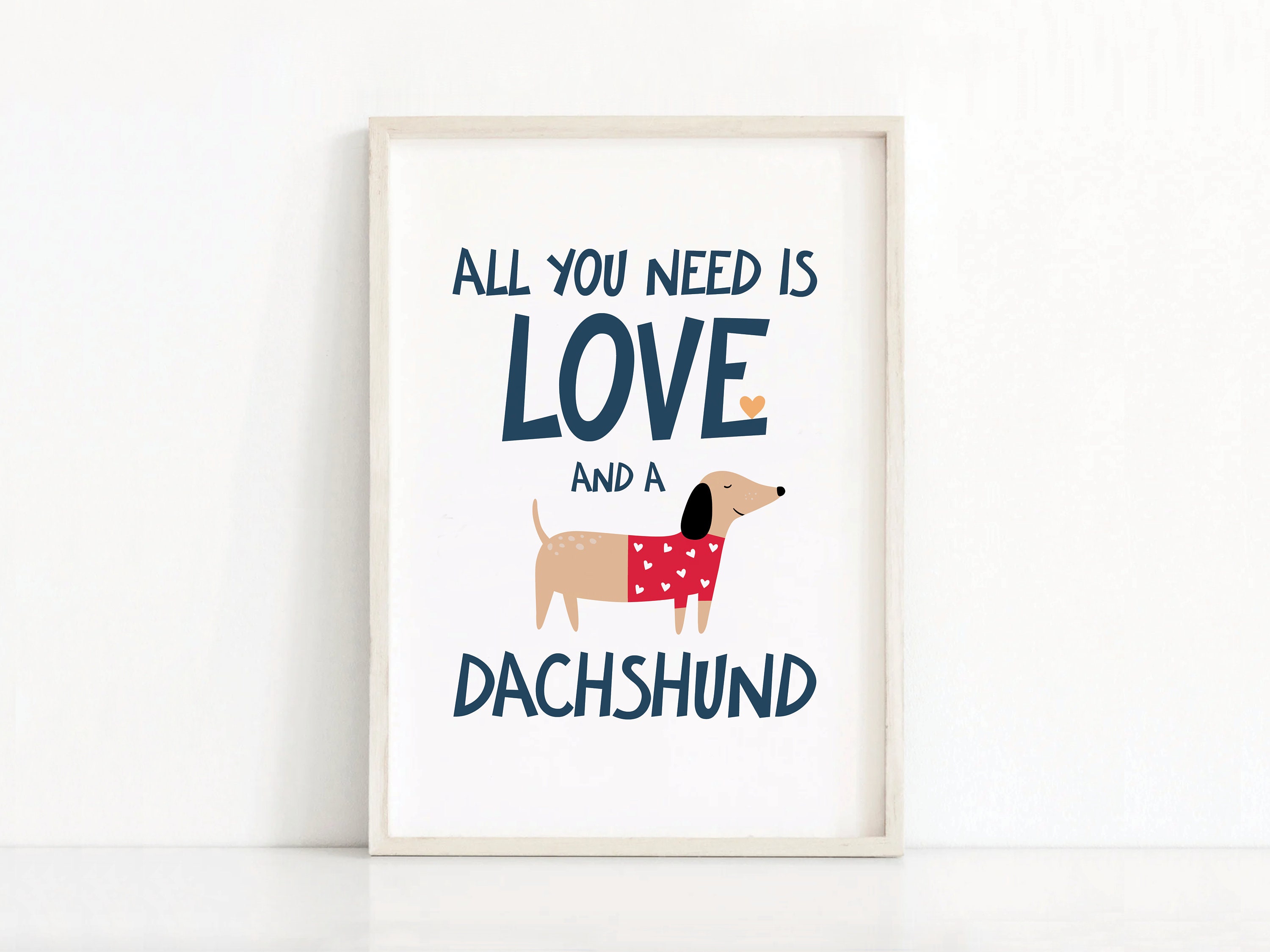 All you need is store love and a dachshund