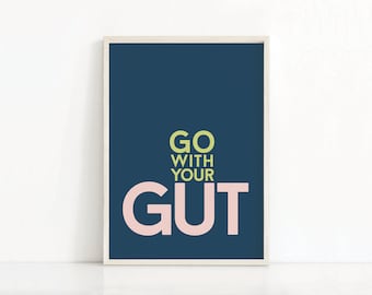 Typography Wall Art Print | Digital Download Art | Instant Download Wall Art Printable | Motivational Typography | Positive Quote Print